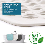 Tapis de Bain Antidérapant -  40x103cm - Lavable en Machine - Tapis de Baignoire et Douche