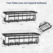 Etagere Salle de Bain  sans Percage avec Porte-Savon