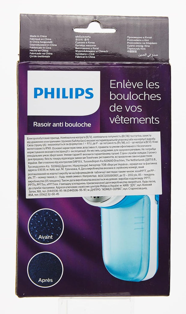 Philips Rasoir Anti-bouloche et Anti-Peluche - Bleu