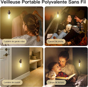 Lampe Murale LED Portable - Détection de Mouvement