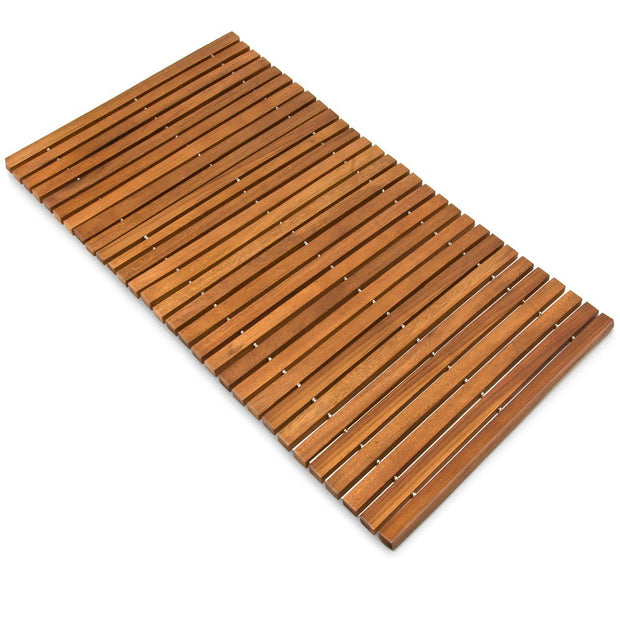 Tapis de Bain en Bois Tapis de Sol antidérapant 76 cm x 50 cm