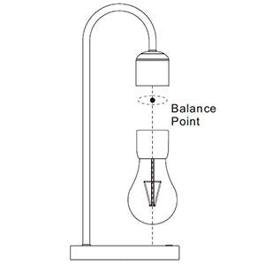 Lampe à Lévitation Magnétique avec Chargeur Sans Fil Intégré - Design Innovant